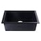 Alfi Brand Black 24" Undermount Sgl Bowl Granite Composite Kitchen Sink AB2420UM-BLA - alternate 5